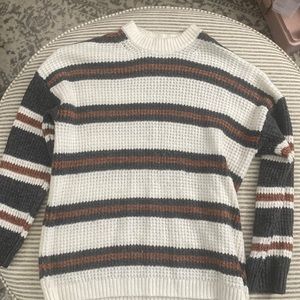 Oversized striped sweater